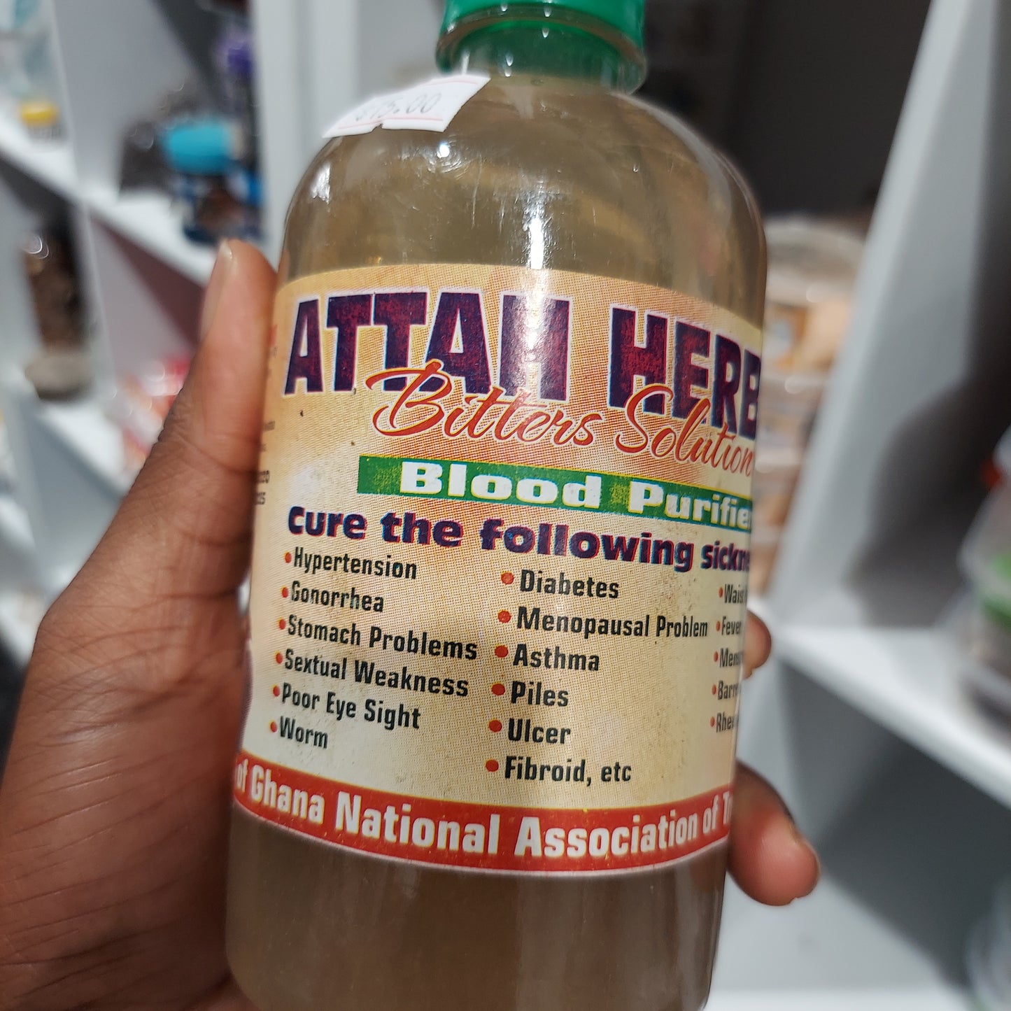 Attached herbal bitters solution blood purifier