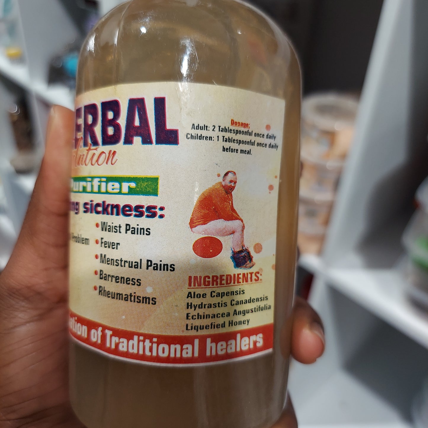 Attached herbal bitters solution blood purifier