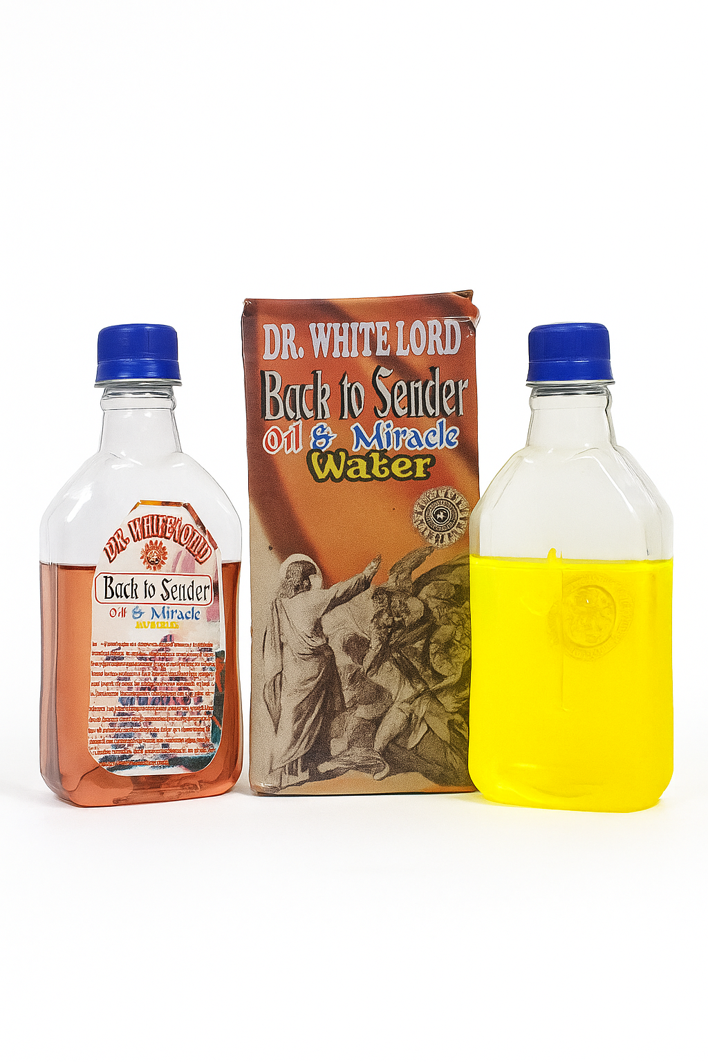 BACK TO SENDER OIL & MIRACLE WATER