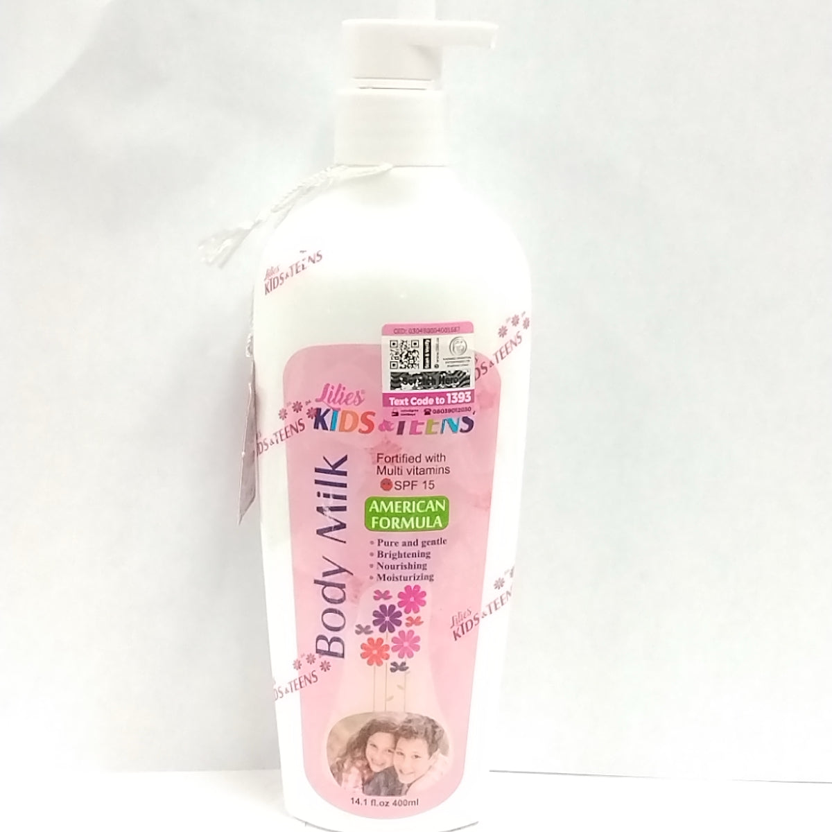 400ml Lilies Kids & Teens Body Milk/1000ml Lilies Kids & Teens Milk Wash