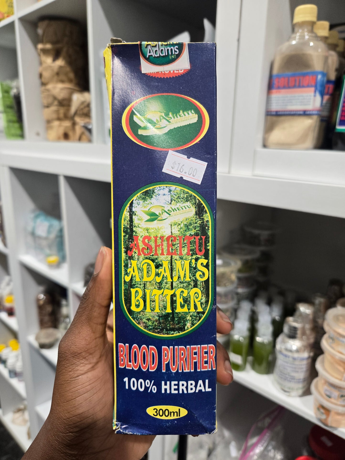 Asheitu Adam's bitters blood purifier 100% herbal