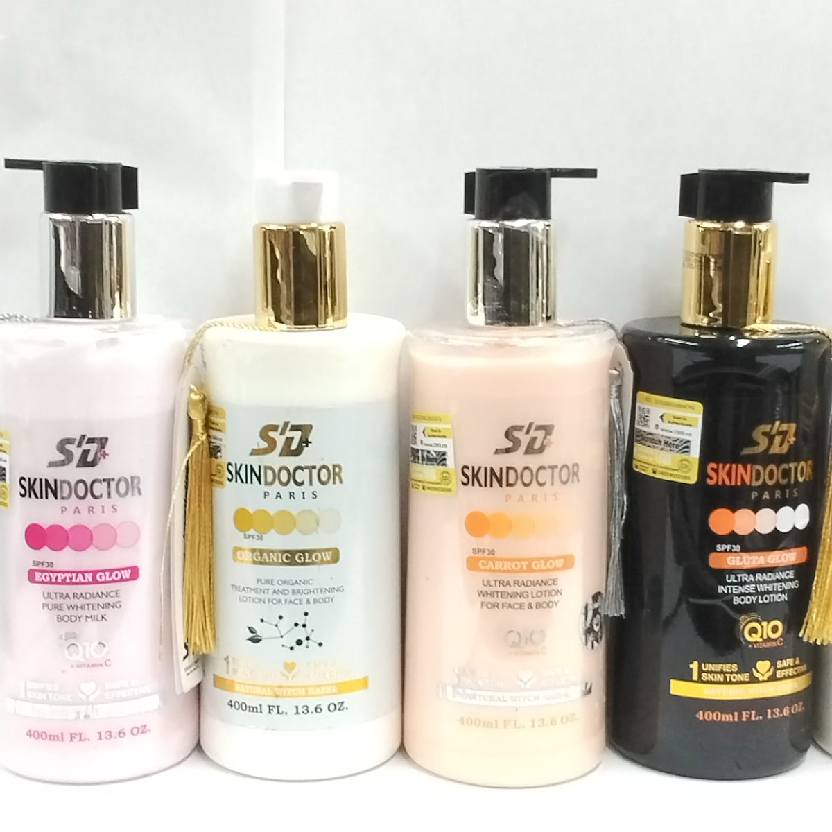 SkinDoctor Organic Glow Shower Gel/SkinDoctor Organic Glow Pure Organic Treatments & Brighten Lotion For Face & Body