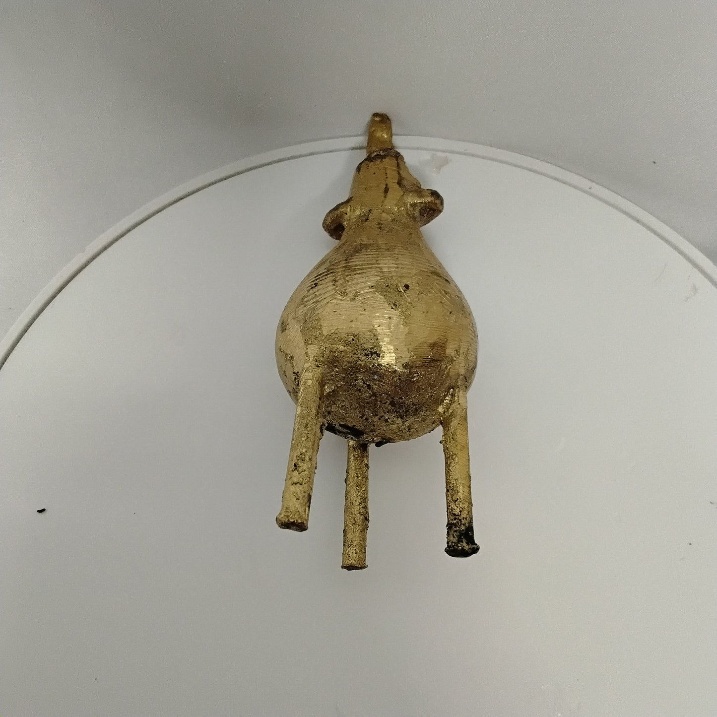 Ado Ide/ Hand Crafted African Brass Gourd