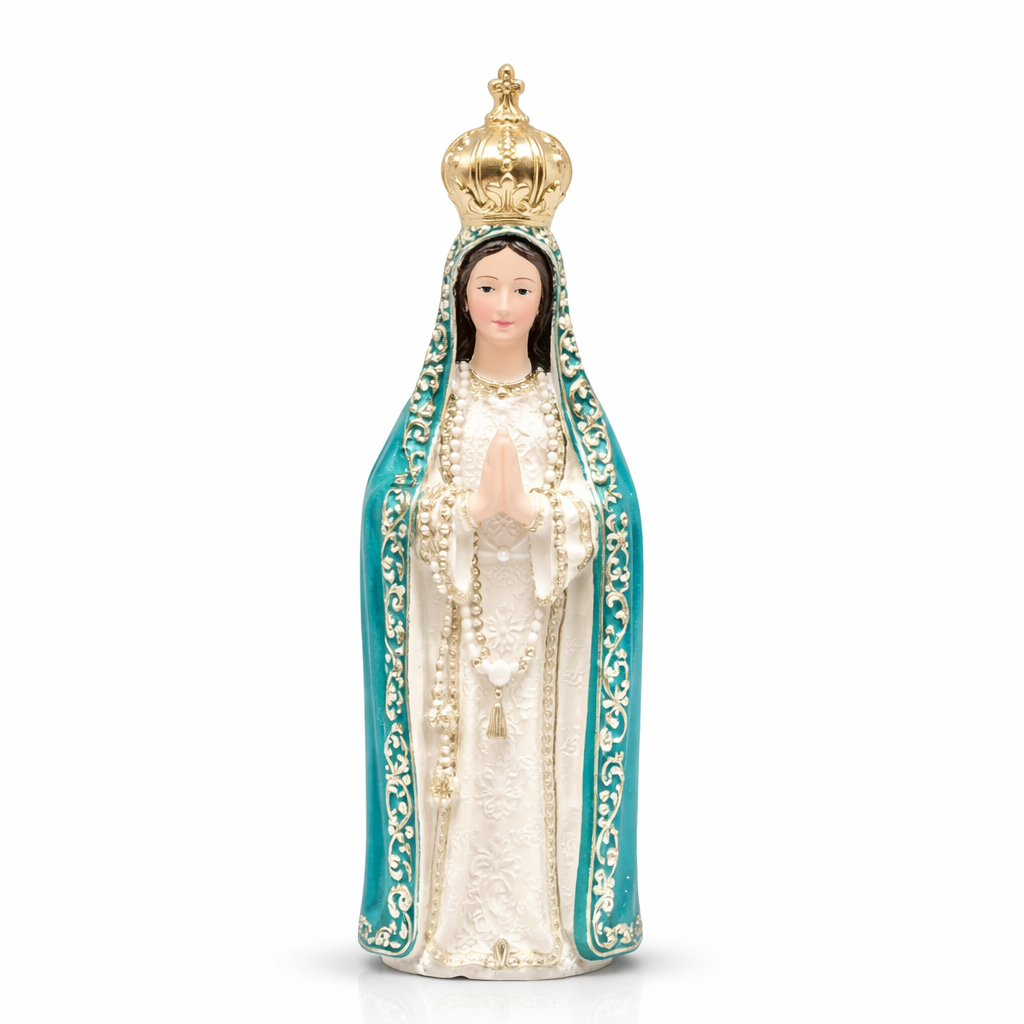 7.8Inches Tall Resin Saint Fatima Statues/Home Decorations/Porch Decorations/Altar Statues/Catholic Gifts
