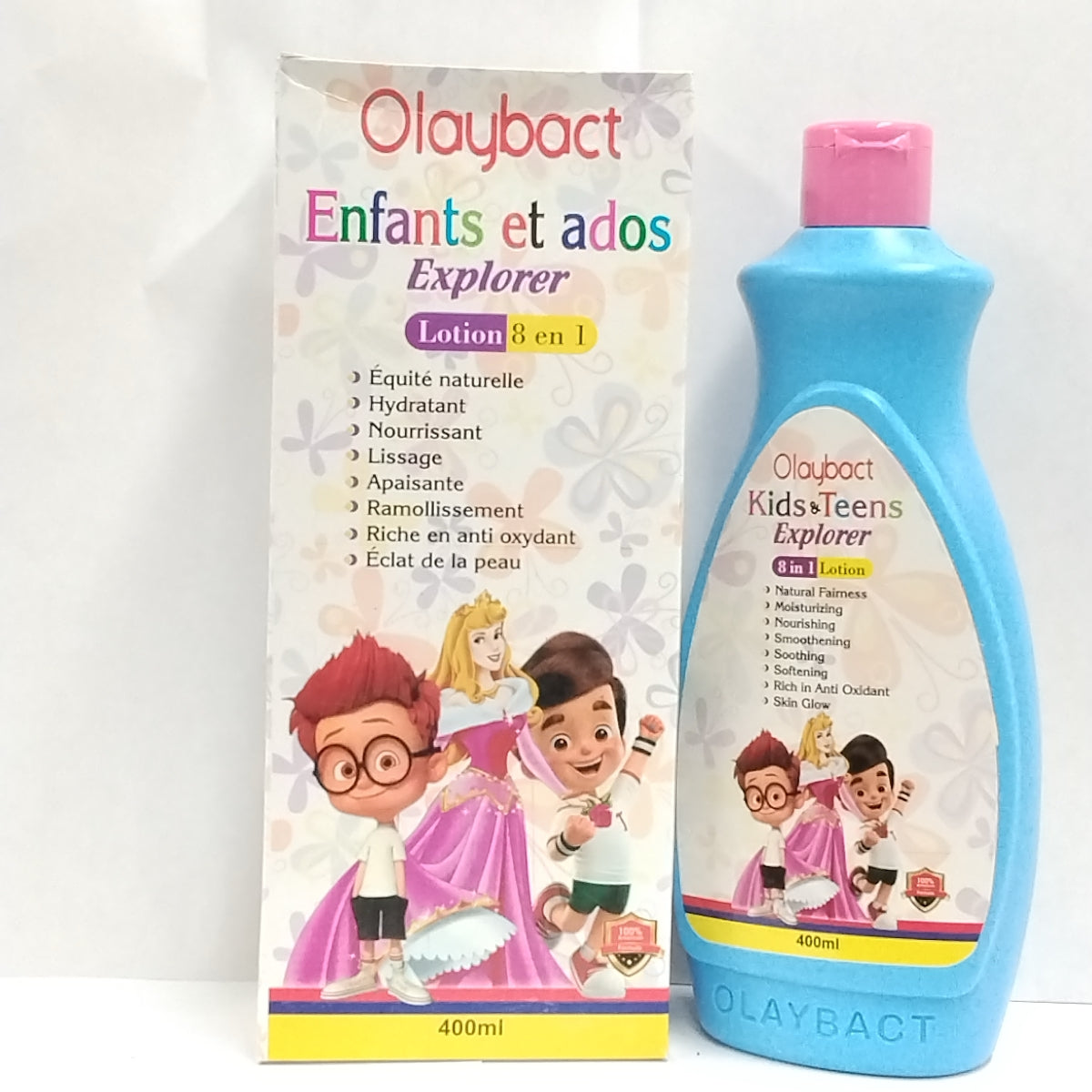 Olaybact Kids & Teens Explorer Lotion/8 in 1 Face & Body Lotion,400ml