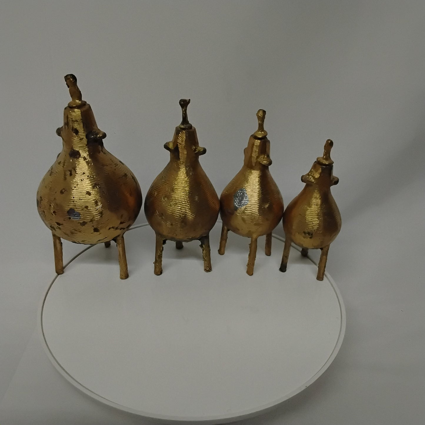 Ado Ide/ Hand Crafted African Brass Gourd