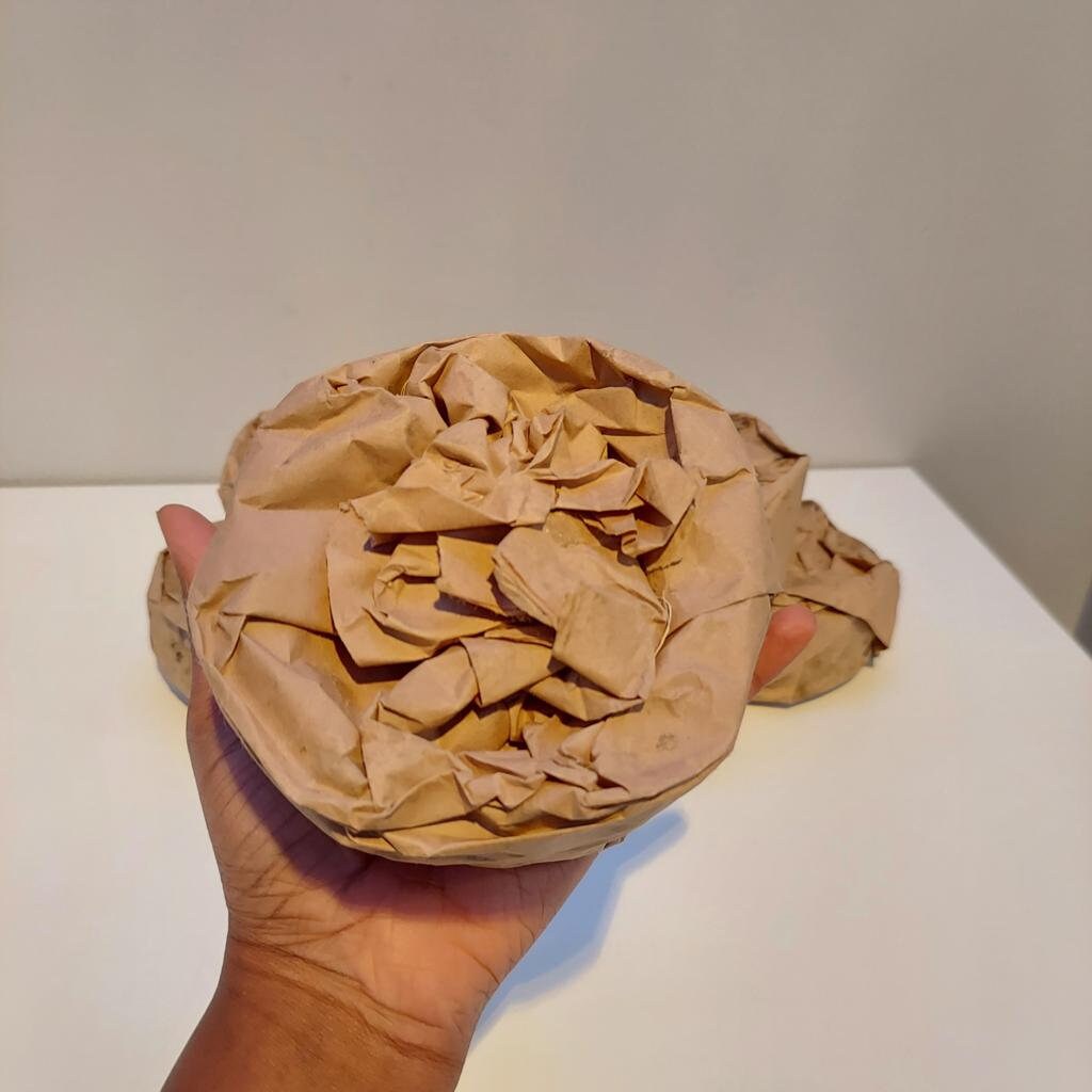Authentic raw african black soap