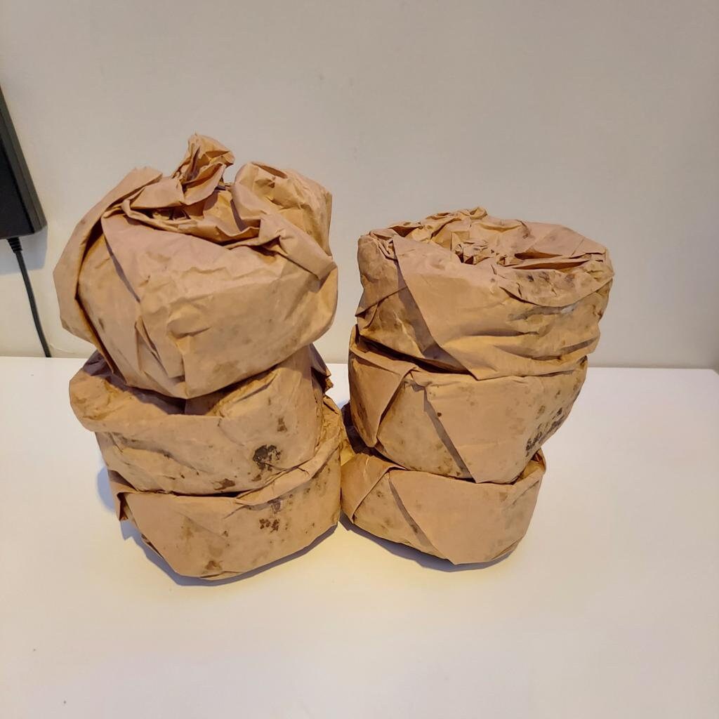 Authentic raw african black soap