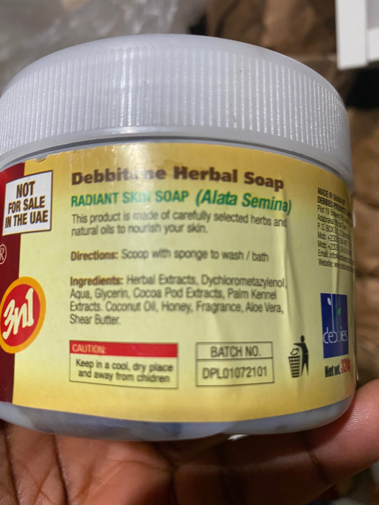 Debitone radiat/black skin soap