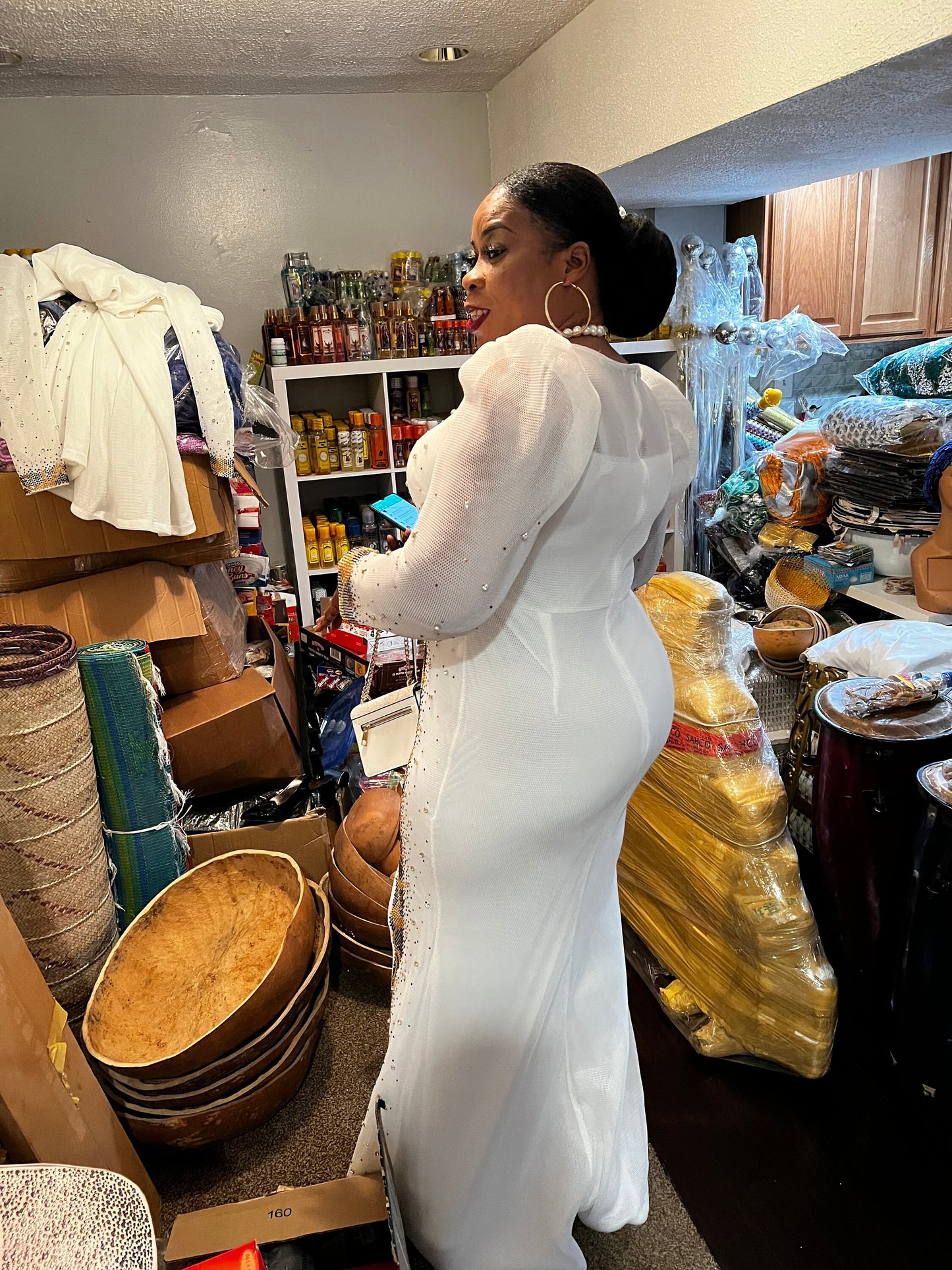White dress