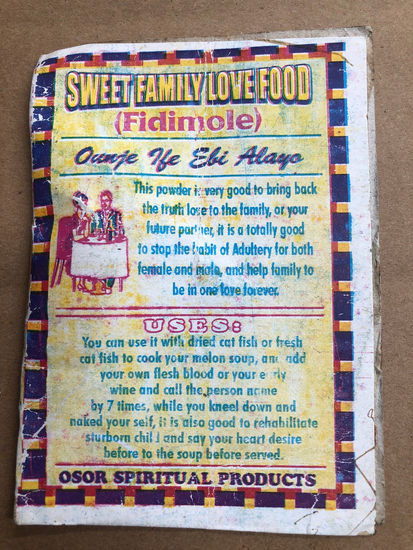 Sweet family love food/love powder(atike afunje ife)