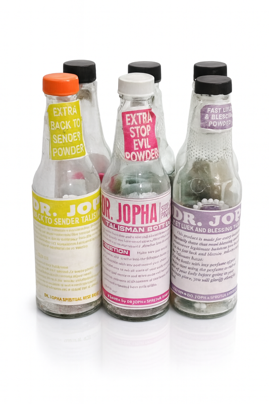 Talisman Bottle--Back To Sender / Mercy & Favour / Road Opener/Money Drawing / Fast Luck Blessing / Be My Own Love and Attraction / Stop Evil, Protection