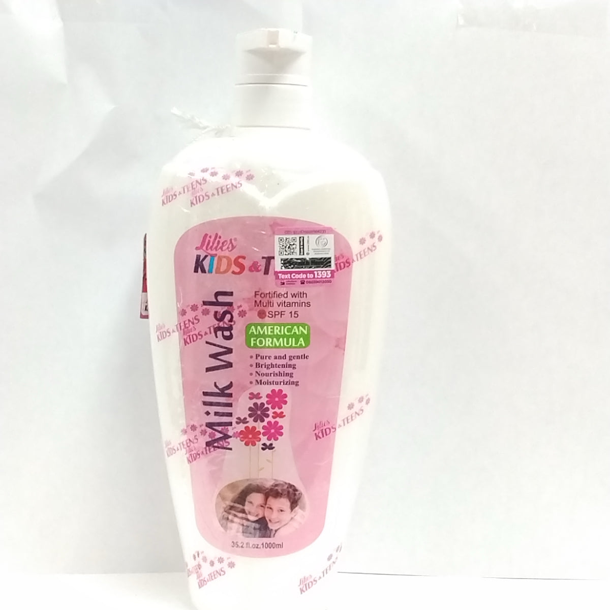 400ml Lilies Kids & Teens Body Milk/1000ml Lilies Kids & Teens Milk Wash