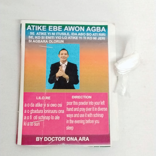 Atike Ebe awon Agba/Witchcraft Neutralizer Spiritual Powder