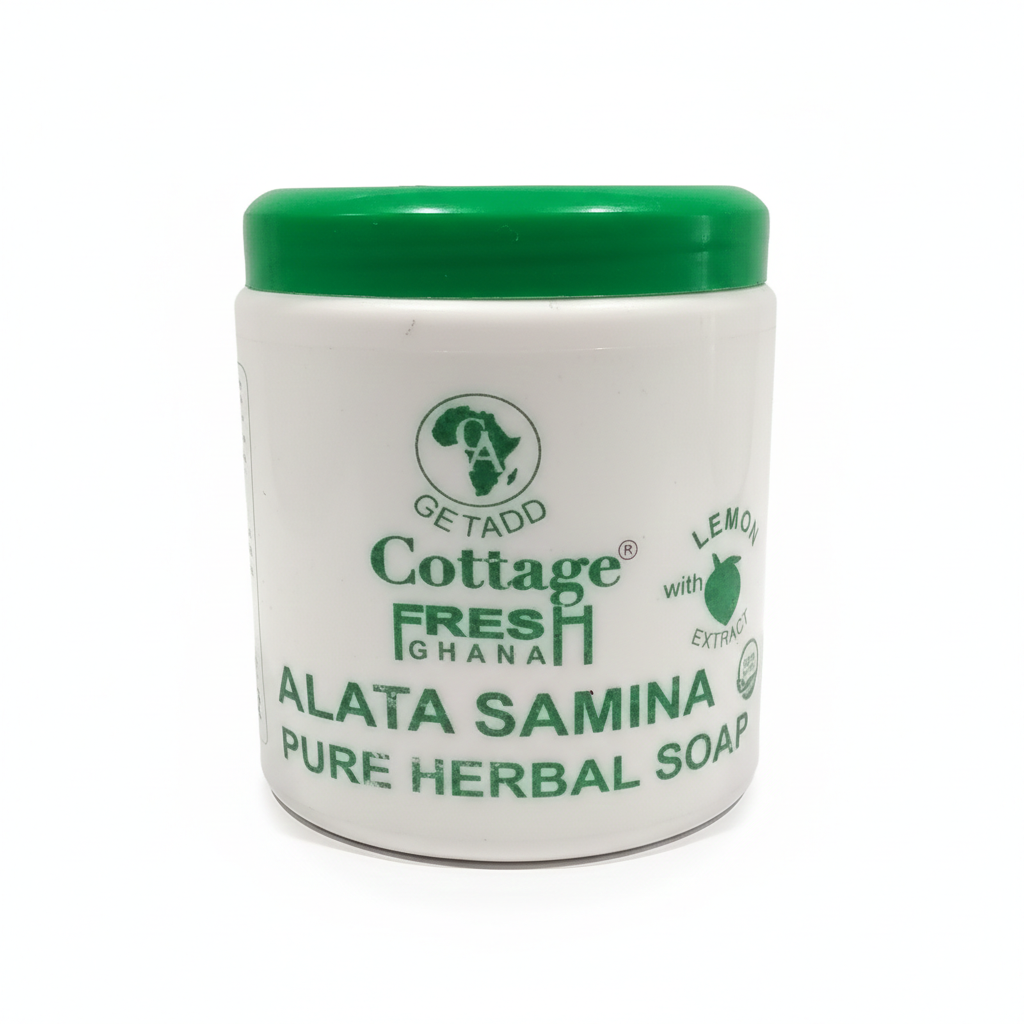 African Black soap/ Cottage Fresh Ghana Soap/Alata Samina Pure Herbal Soap