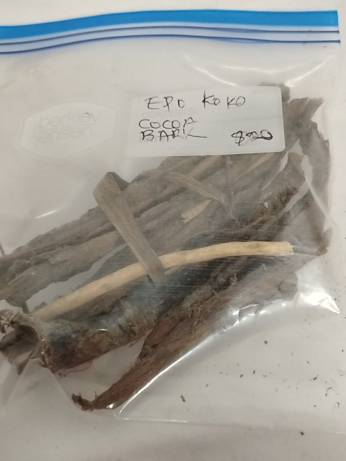 Epo Koko/Cocoa Tree Bark/Theobroma Cacao
