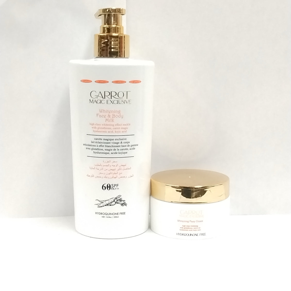 Carrot Magic Exclusive Body & Face Milk/Carrot Magic Exclusive Whitening Face Cream