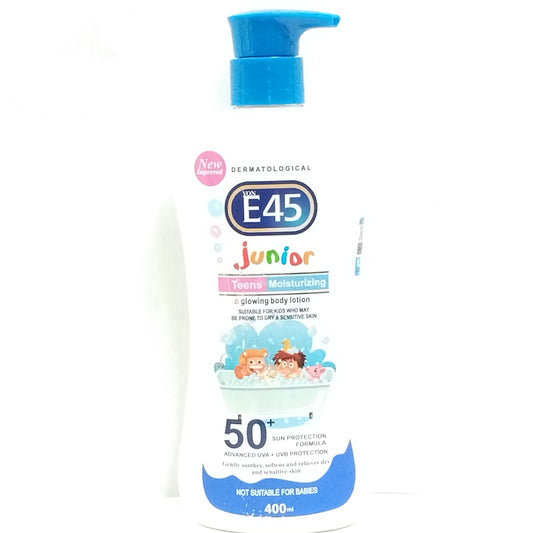 E45 Junior Teens Moisturizing  & Foaming Body Wash/E45 Junior Teens Moisturizing  & Glowing Body Lotion