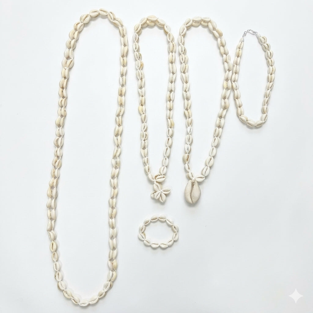 100% Authentic Handcrafted Cowries Necklaces & Bracelet