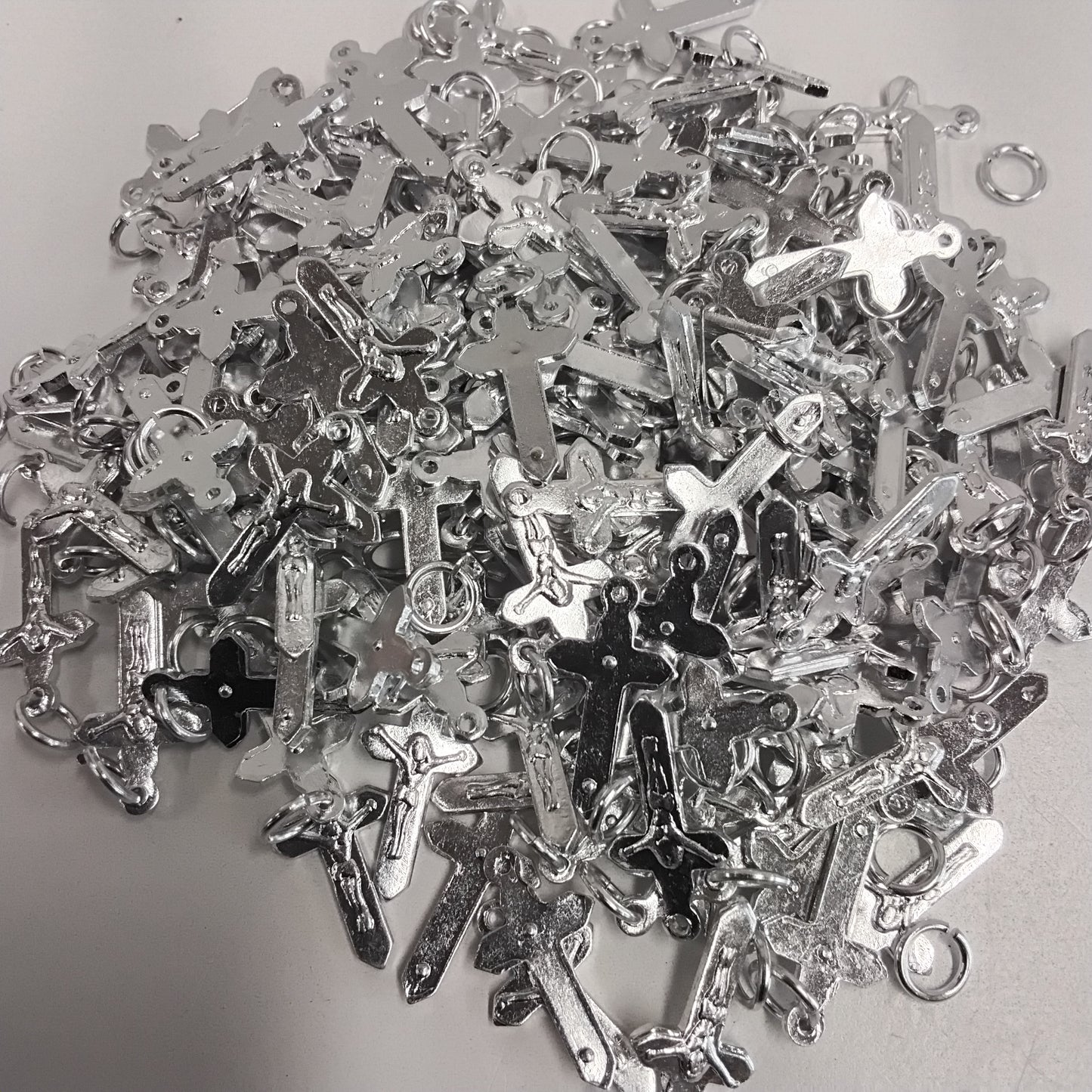 12pcs small Cross/Silver Cruxifix/Cross Wewe