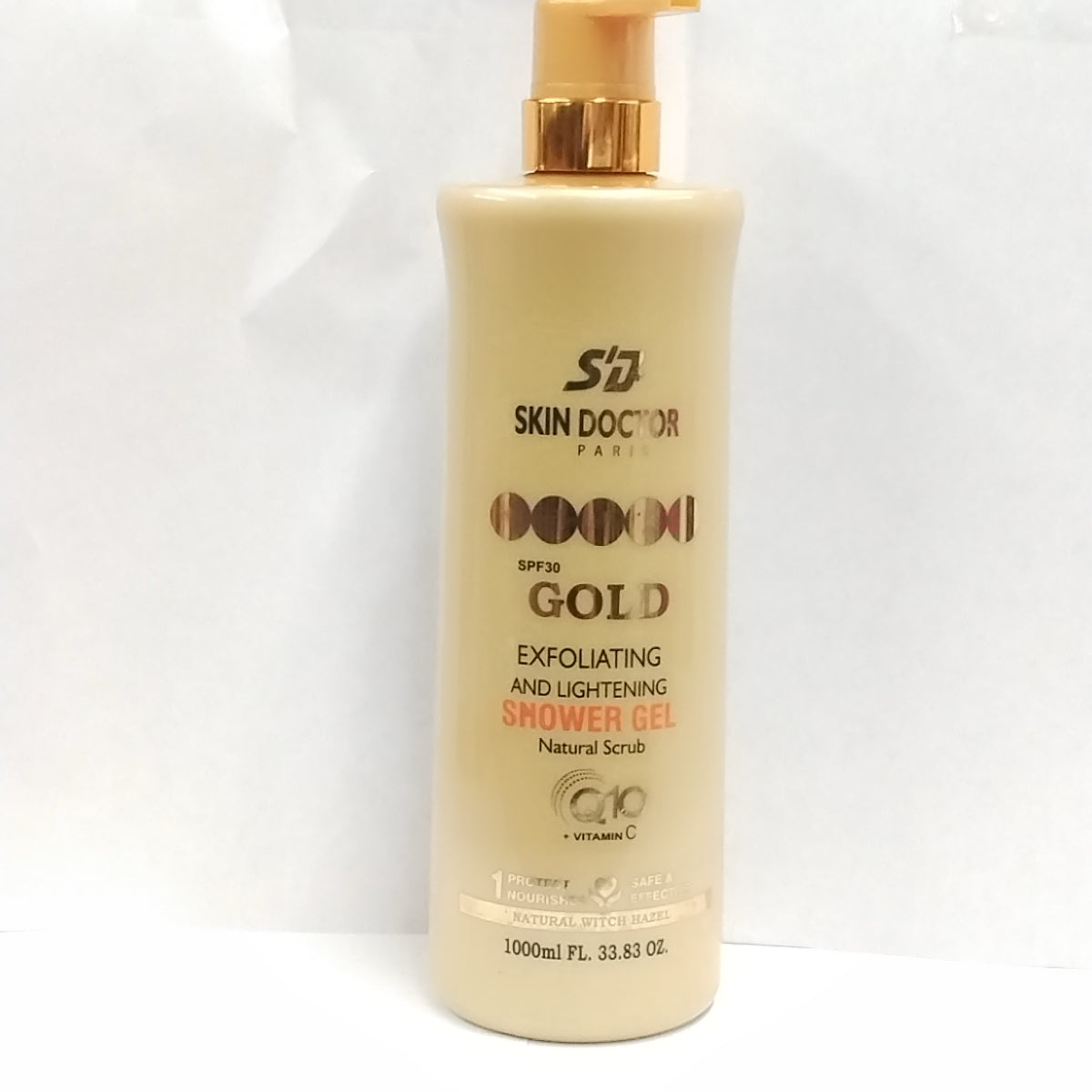 SkinDoctor Gold Exfoliating And Lightening  Shower Gel/ SkinDoctor Gold Ultra Radiance Lightening All-Over Body Milk