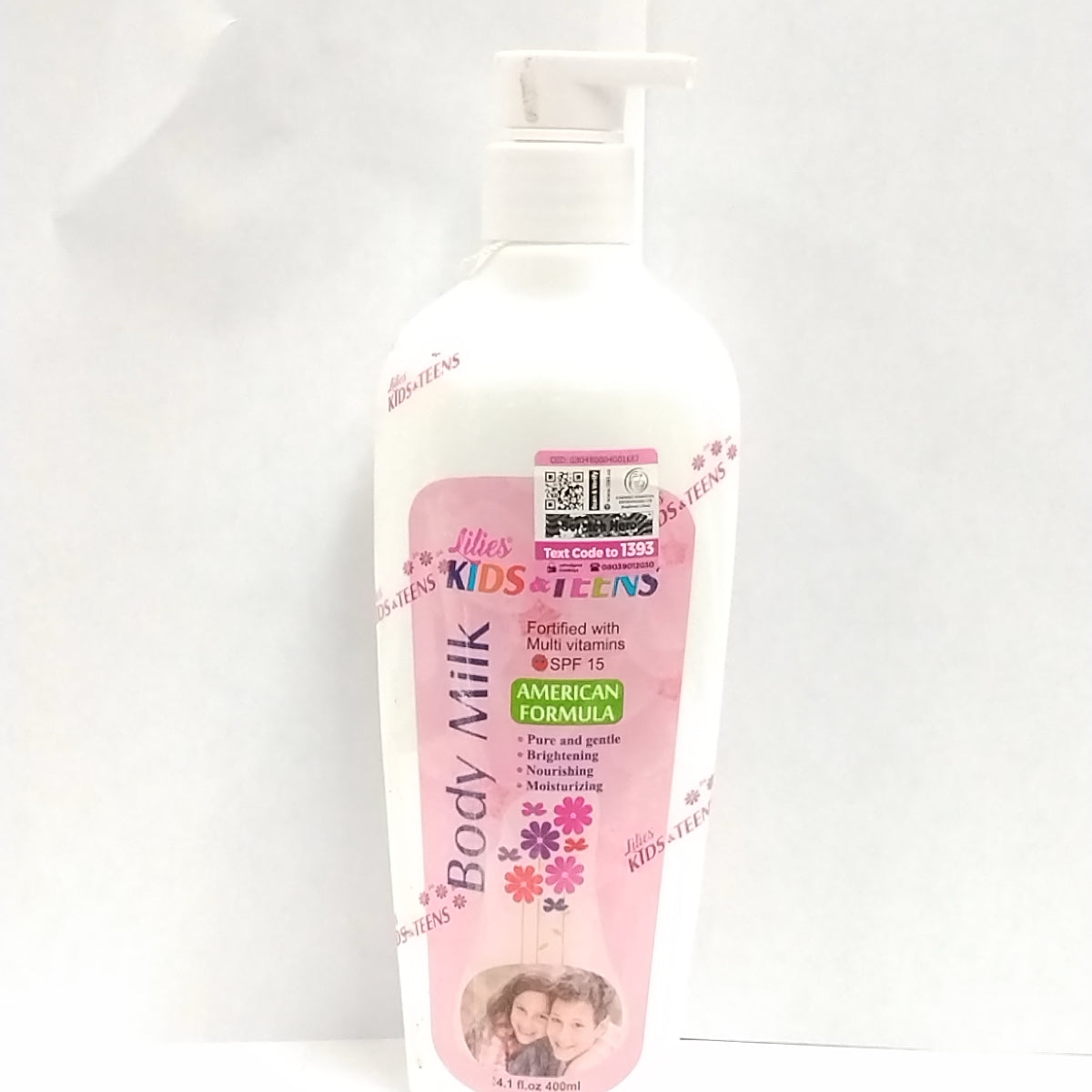 400ml Lilies Kids & Teens Body Milk/1000ml Lilies Kids & Teens Milk Wash