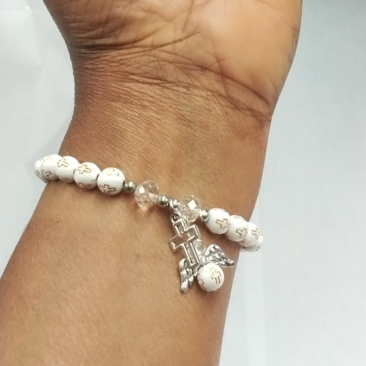 Baptismal Catholic Bracelet/Christian Gifts/Catholic Rosary Bracelet