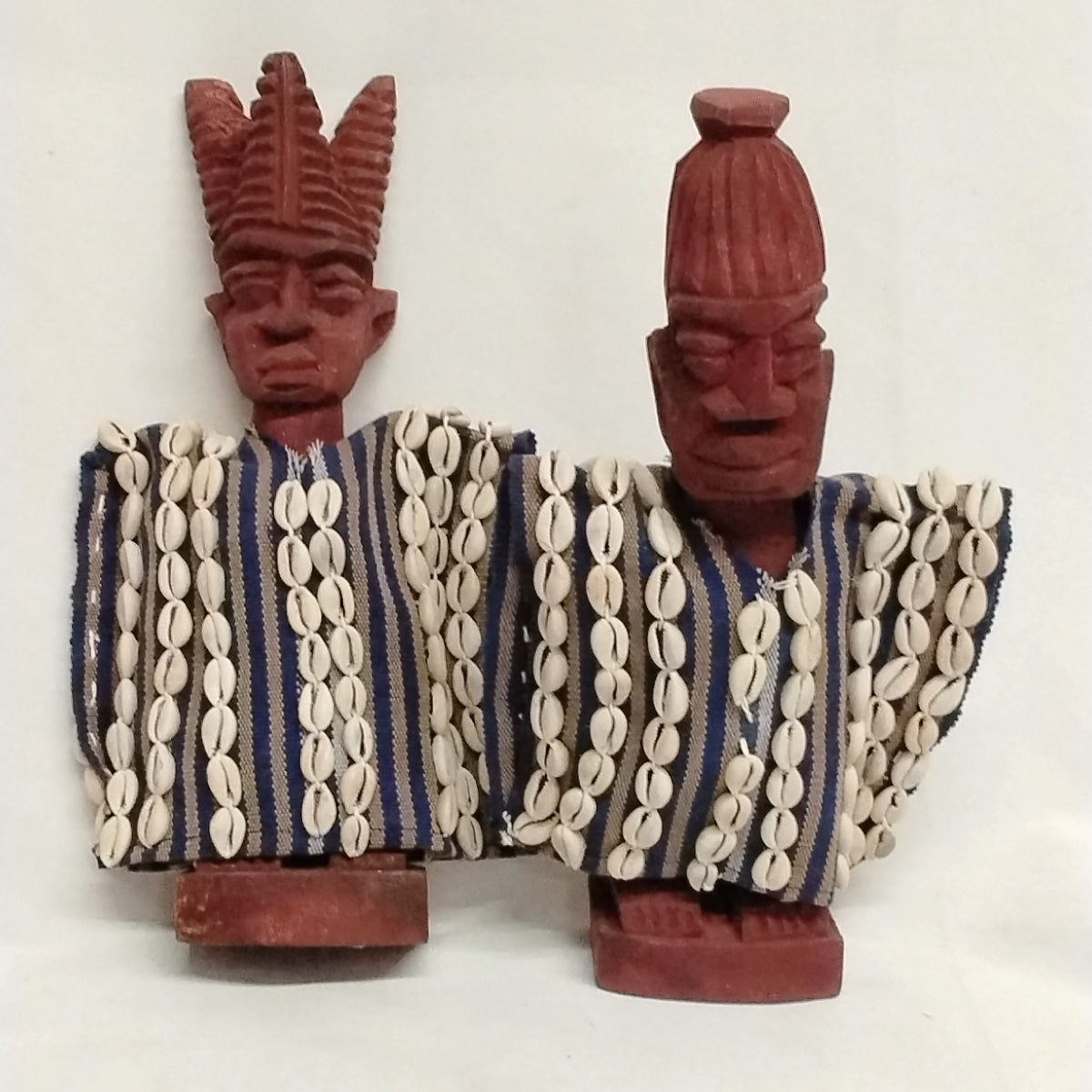 12.1in-12.5inches Ere Ibeji/ Ere Ibeji Alaje/Hand Crafted Twins Figurines/ Female Twins Figurines/Male Twins Figurines/Female & Male Twins Figurines