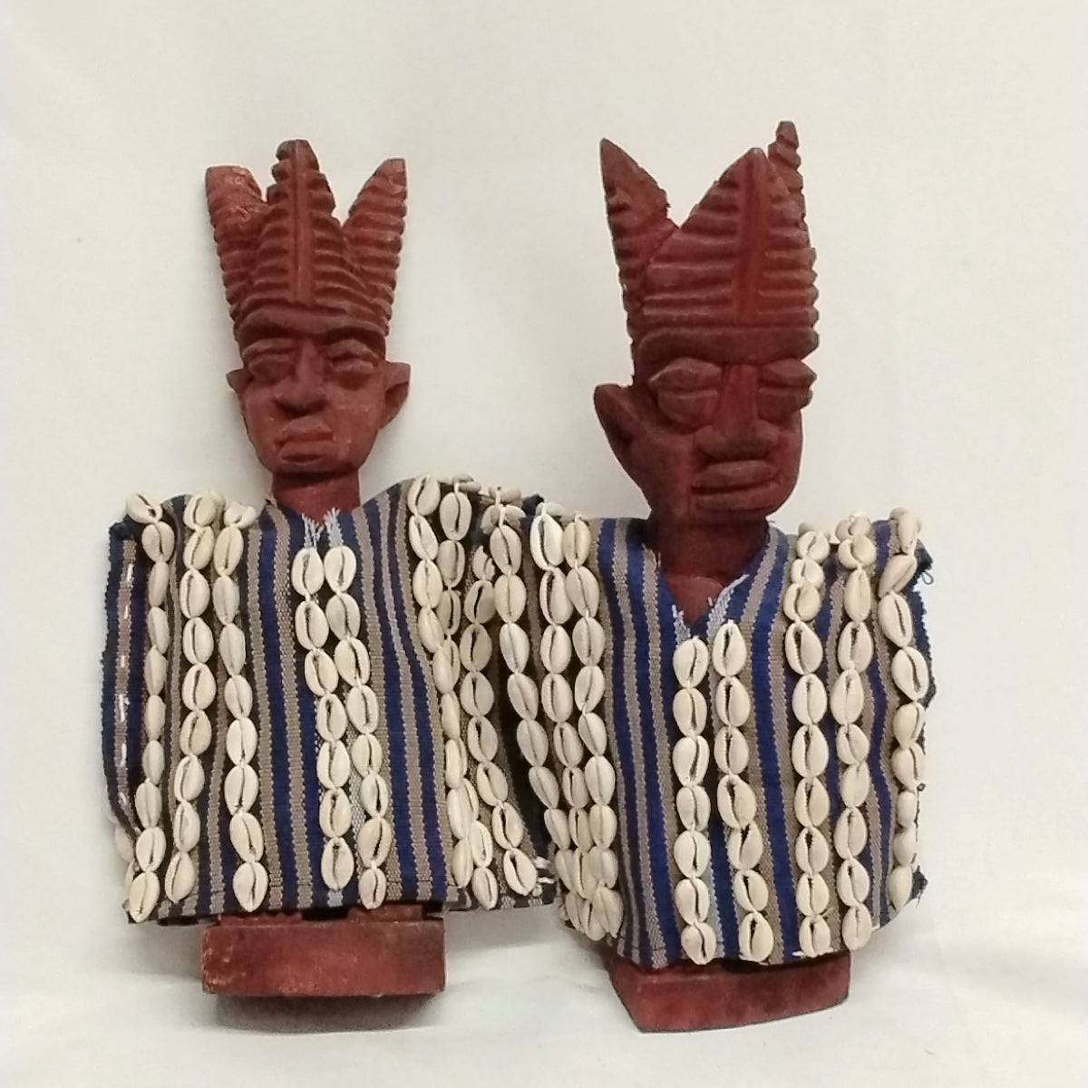 12.1in-12.5inches Ere Ibeji/ Ere Ibeji Alaje/Hand Crafted Twins Figurines/ Female Twins Figurines/Male Twins Figurines/Female & Male Twins Figurines
