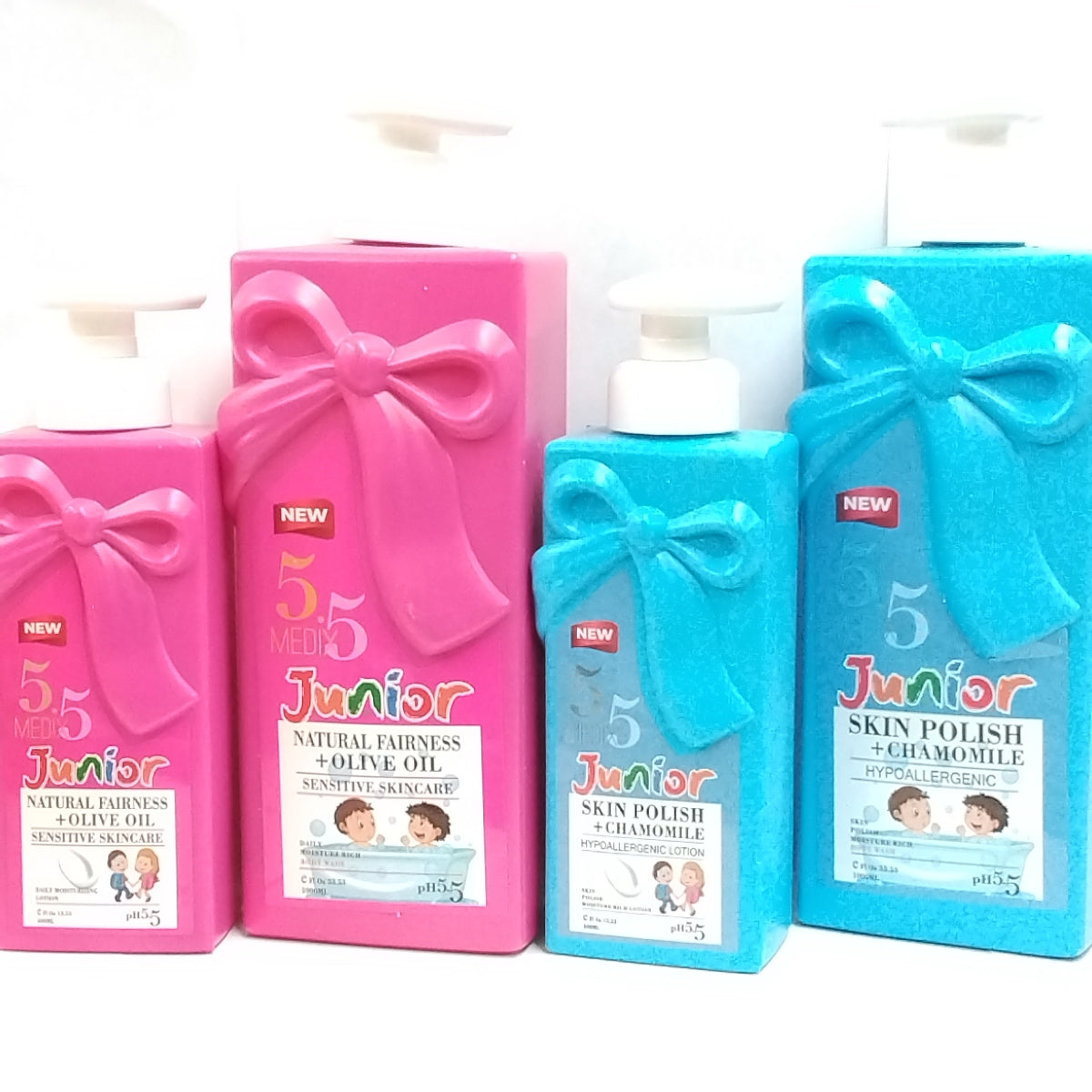 5.5 Medix Junior Natural Fairness + Olive Oil Body Lotion/ 5.5 Medix Junior Natural Fairness + Olive Oil Body Wash