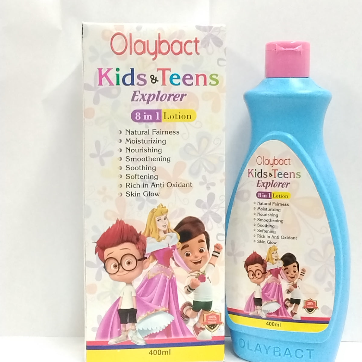 Olaybact Kids & Teens Explorer Lotion/8 in 1 Face & Body Lotion,400ml