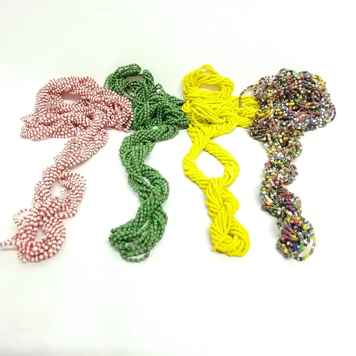 Twisted Bead in Bead Ifa/Osun/Shango/Eegun Necklace