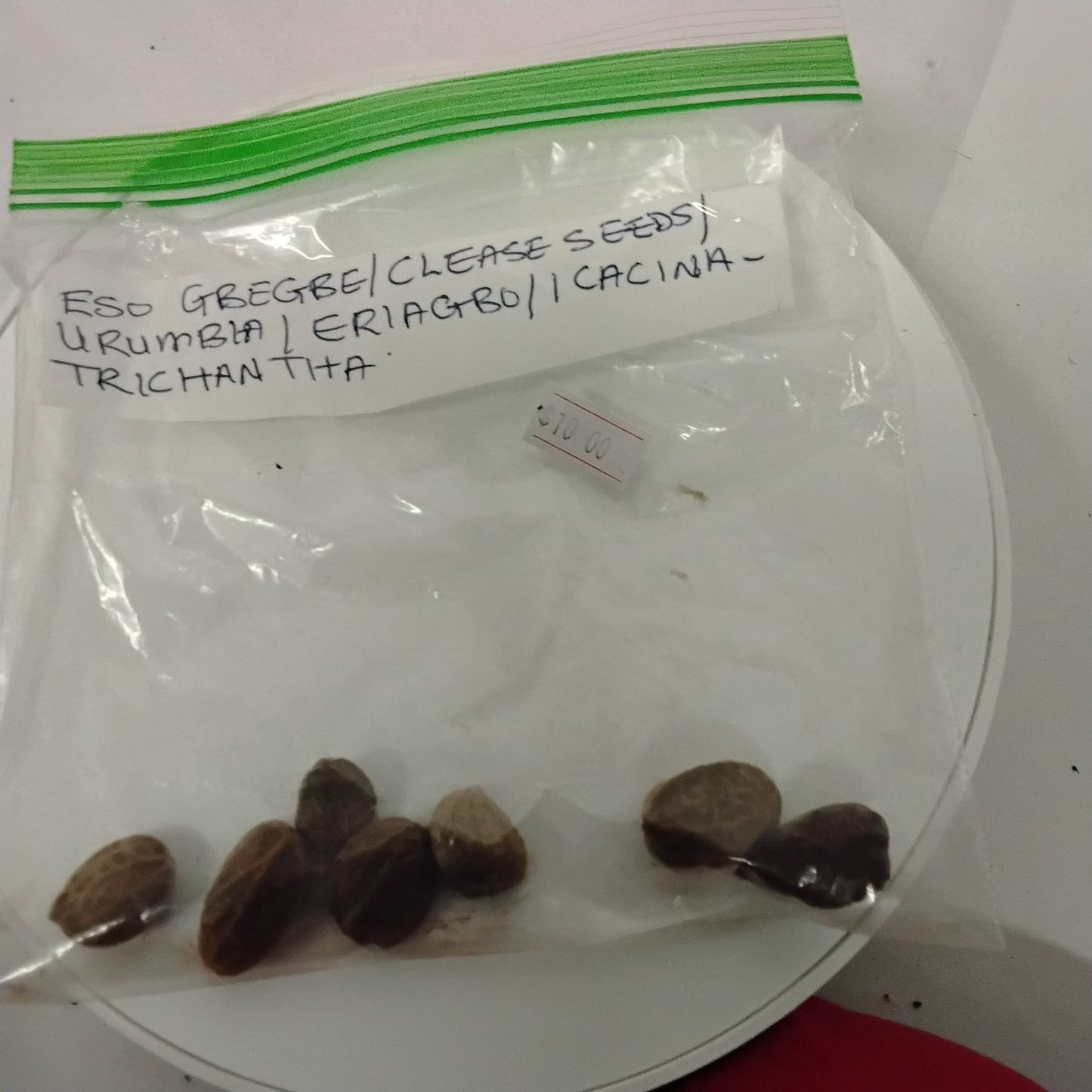 Eso Gbegbe/Clease Seeds/Urumbia/Eriagbo/Icacina Trichantha