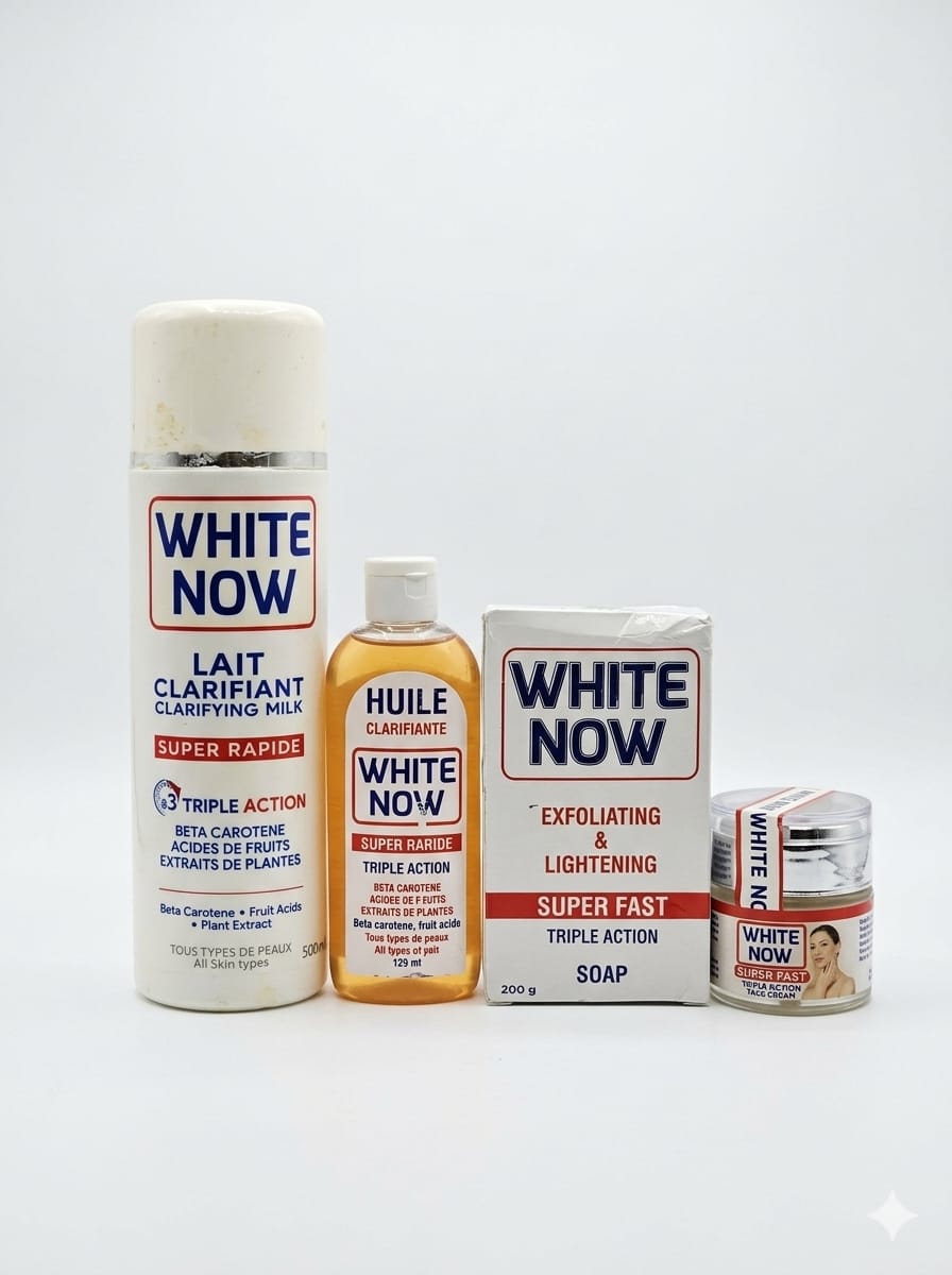 White Snow Clarifying Milk/Snow White Exfoliating & Lightening Soap/White Now Face Cream/White Now Clarifying Oil