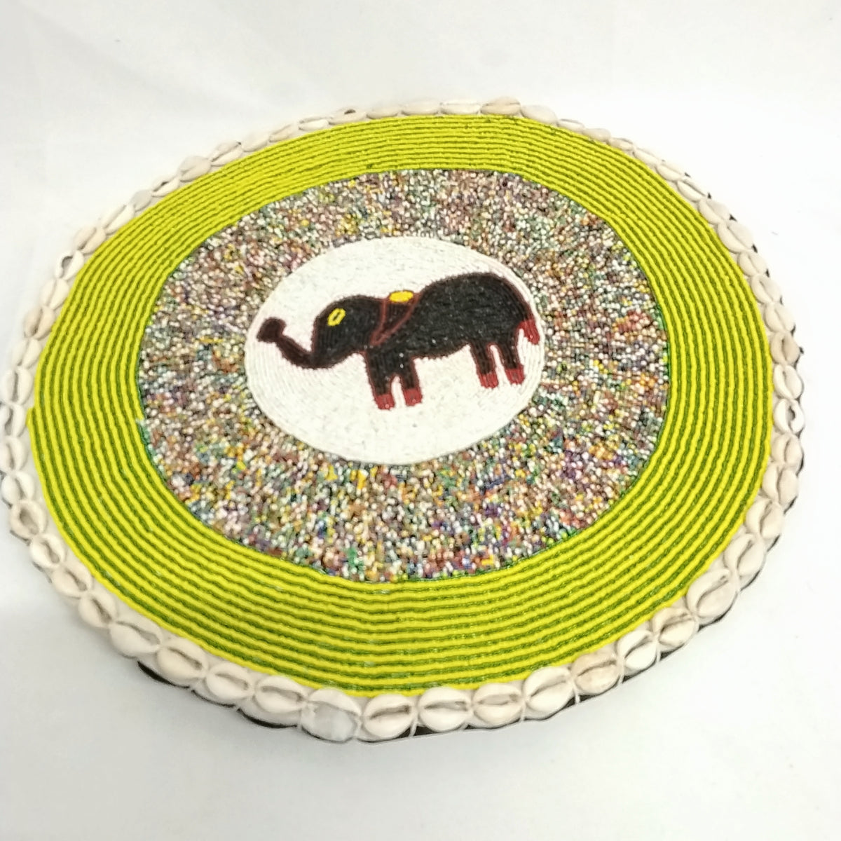 Opele Mat/All Beaded Opele Mat/18 inches in Diameter Opele Mat