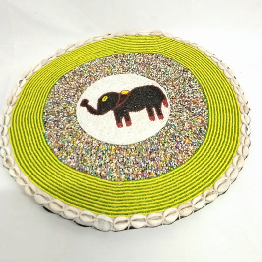 Opele Mat/All Beaded Opele Mat/18 inches in Diameter Opele Mat